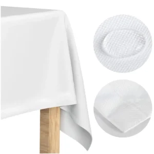 obrus plamoodporny biały 140x220 wynajem TOTU.RENTALL