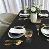 obrus plamoodporny czarny 140x220 wynajem TOTU.RENTALL